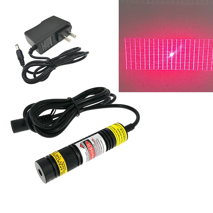 650nm 5mW~100mW Red Laser Grating Module Rectangular 20X20 Grid Scanning Light Source - Click Image to Close